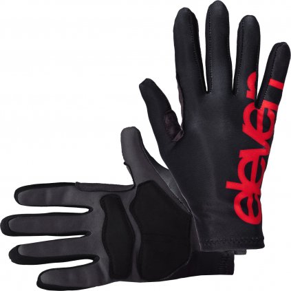 Cyklistické rukavice ELEVEN Long Black Red