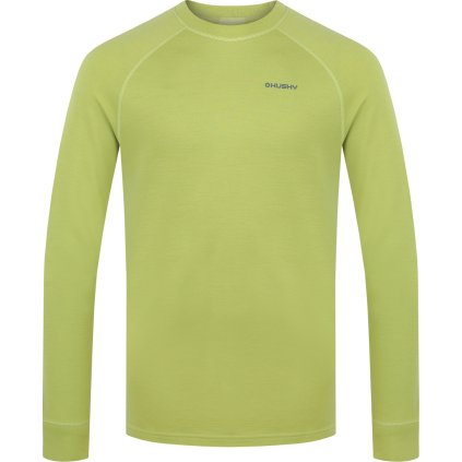 Pánská merino mikina HUSKY Aron zelená (Velikost XXL)