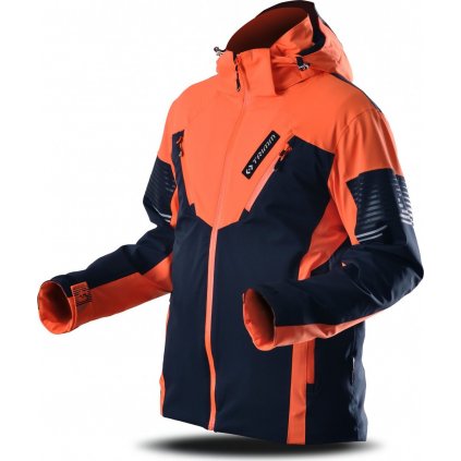 Pánská lyžařská bunda TRIMM Avalon dark blue/signal orange