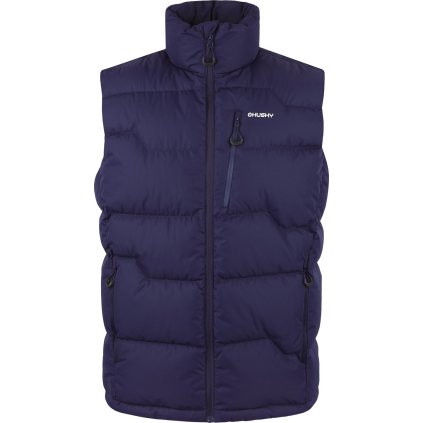 Pánská péřová vesta HUSKY Deep modrá (Velikost XXXL)
