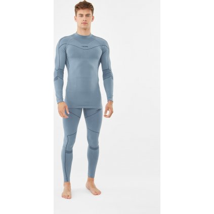 Pánské bambusové funkční prádlo VIKING Gary Turtle Neck šedá (Set)