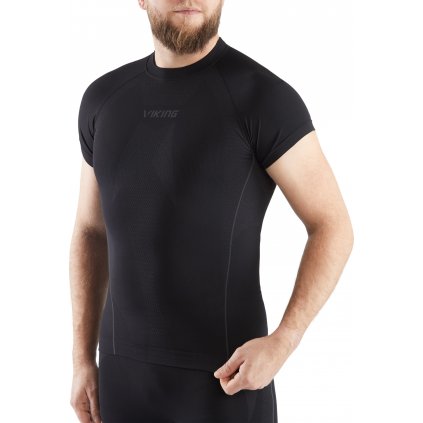 Pánské triko s krátkým rukávem VIKING Eiger Top černá