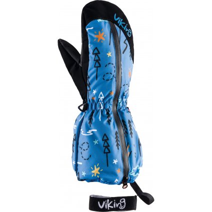 Dětské lyžařské palčáky VIKING Snoppy modročerná (Velikost 2)