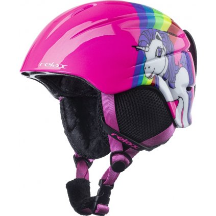 Dětská lyžařská helma RELAX Twister růžová