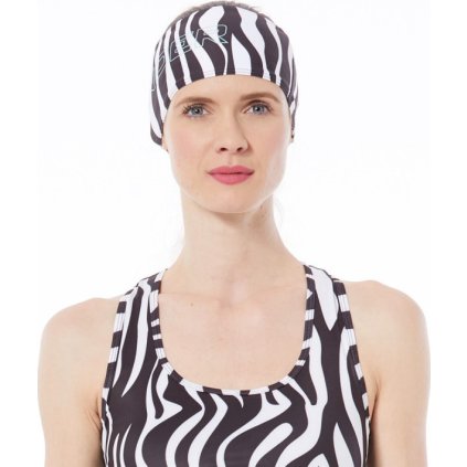 Dámská běžecká čelenka NORTHFINDER Batila černá/bílá (VELIKOST M)