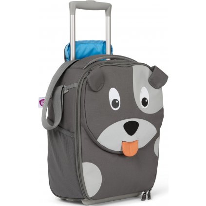 Dětský cestovní kufr Affenzahn Kids Suitcase David Dog - grey 20l