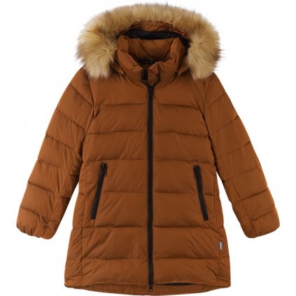 Dívčí zimní kabát REIMA Lunta - Cinnamon brown