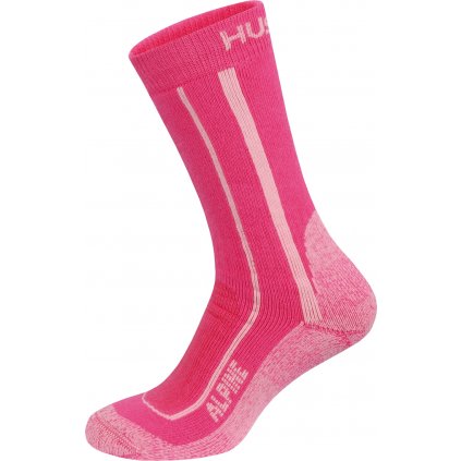 Unisex hřejivé ponožky HUSKY Alpine růžové
