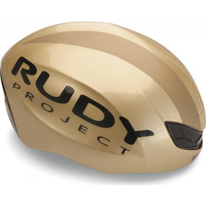Cyklistická helma RUDY Boost Pro zlatá