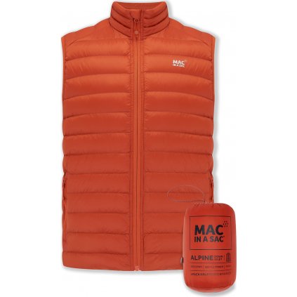 Pánská péřová vesta MAC Alpine Dg Burnt orange