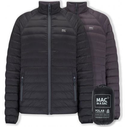 Pánská péřová oboustranná bunda MAC Polar Jet Black/Charcoal