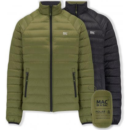 Pánská péřová oboustranná bunda MAC Polar Khaki/Black