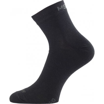 Merino ponožky LASTING Who černé (Velikost (42-45) L)