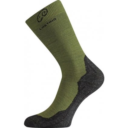 Merino ponožky LASTING Whi zelené