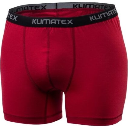 Pánské merino boxerky KLIMATEX Sant červené