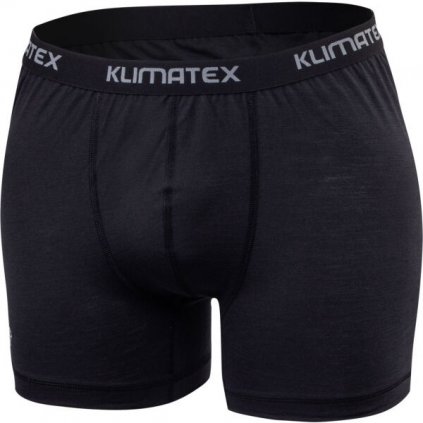 Pánské merino boxerky KLIMATEX Sant černé