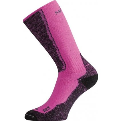 Merino ponožky LASTING Wsm růžové