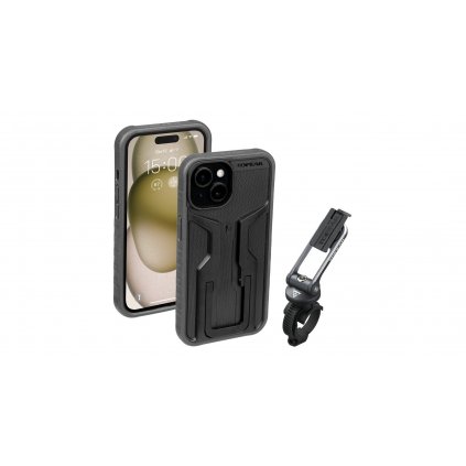 TOPEAK obal RIDECASE pro iPhone 15 černá/šedá