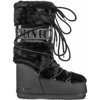 Dámské boty MOON BOOT Icon faux fur černé