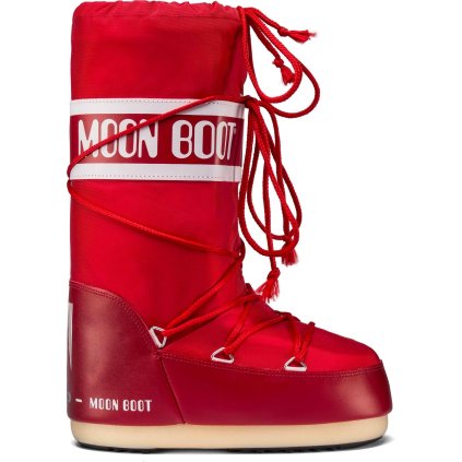 Dámské boty MOON BOOT Icon nylon červené (Velikost 27/30)