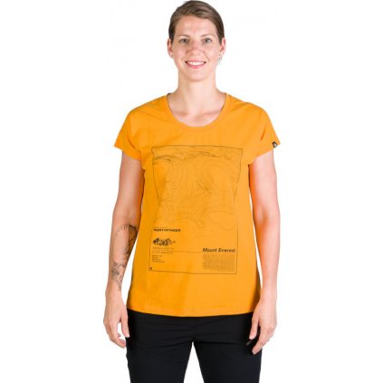 Dámské bavlněné triko NORTHFINDER Gayle oranžové