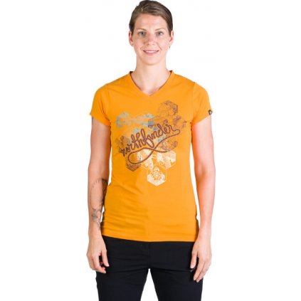 Dámské bavlněné triko NORTHFINDER Sherry oranžové