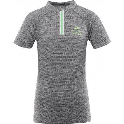 Dětské cyklistické triko ALPINE PRO Lattero šedé (Velikost 104-110)