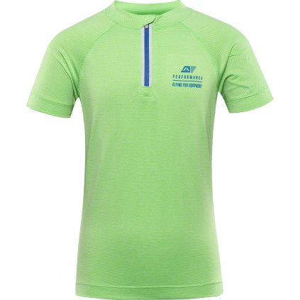 Dětské cyklistické triko ALPINE PRO Lattero zelené (Velikost 116-122)