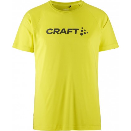 Pánské funkční triko CRAFT CORE Essence Logo - žlutá