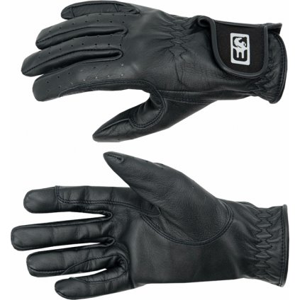 Dámské jezdecké rukavice PROGRESS Pro-Riding Gloves černé (Velikost XS)
