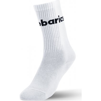 Barefootové ponožky Barebarics Crew bílá Big logo