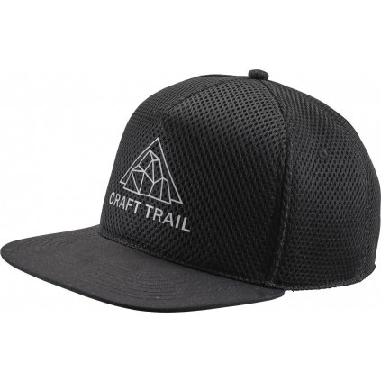 Běžecká kšiltovka CRAFT PRO 3D Mesh Trucker - černá