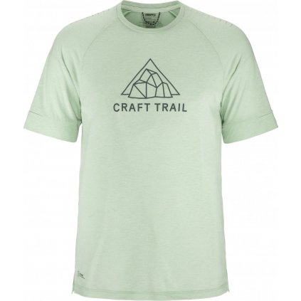 Pánské sportovní triko CRAFT ADV Trail Wool SS - zelená