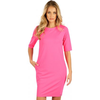 Dámské šaty LITEX s krátkým rukávem růžové