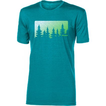 Pánské merino triko PROGRESS Hrutur Forest zelené