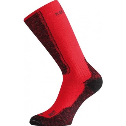 Merino ponožky LASTING Wsm červené