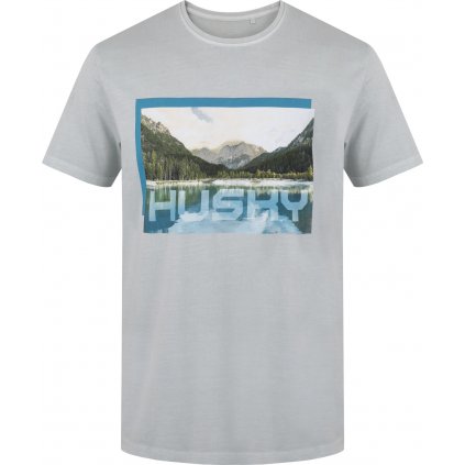 Pánské bavlněné triko HUSKY Tee Lake šedé