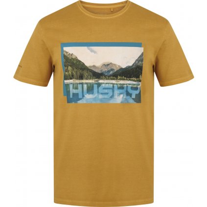 Pánské bavlněné triko HUSKY Tee Lake mustard