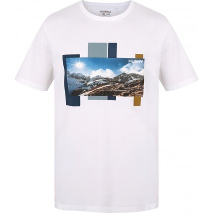 Pánské bavlněné triko HUSKY Tee Skyline bílé