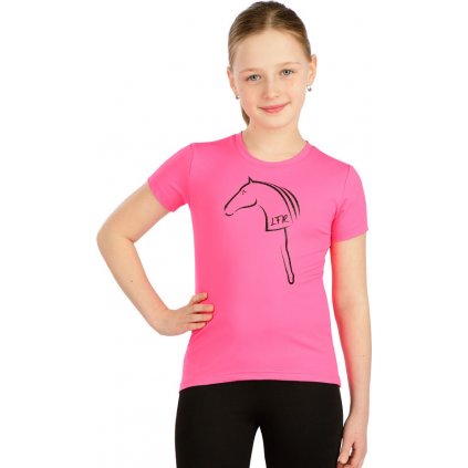 Dětské tričko LITEX s krátkým rukávem růžové
