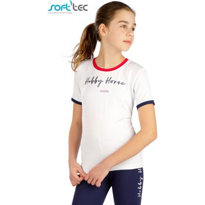 Dětské tričko LITEX s krátkým rukávem bílé