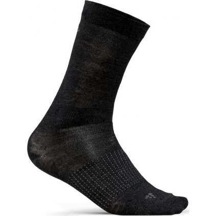 Ponožky merino CRAFT 2-pack Wool Liner černé