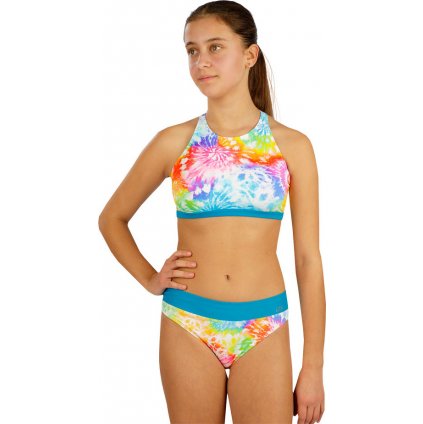 Dívčí plavky kalhotky LITEX středně vysoké barevné