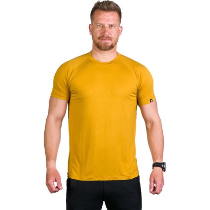 Pánské bambusové triko NORTHFINDER Tyrell žluté