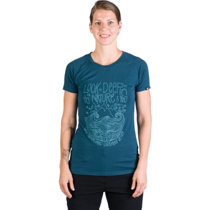 Dámské bambusové triko NORTHFINDER Sharron modré