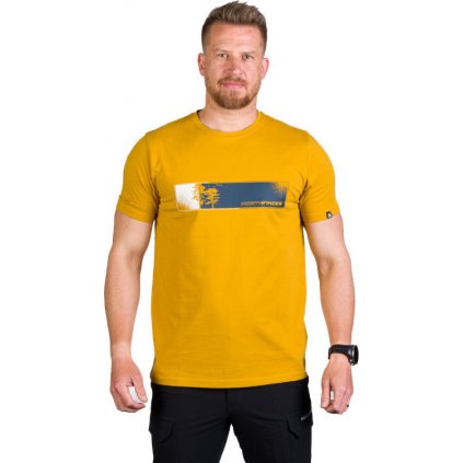 Pánské bavlněné triko NORTHFINDER Dusty žluté