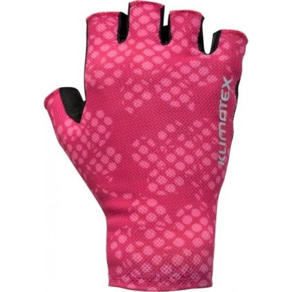 Unisex cyklistické rukavice KLIMATEX Sky růžové