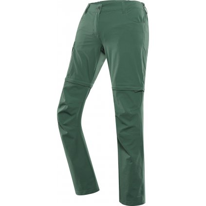 Dámské outdoorové kalhoty 2v1 ALPINE PRO Nesca zelené