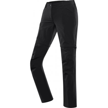 Dámské outdoorové kalhoty 2v1 ALPINE PRO Nesca černé