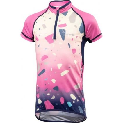 Dětský cyklistický dres KLIMATEX Randy růžový